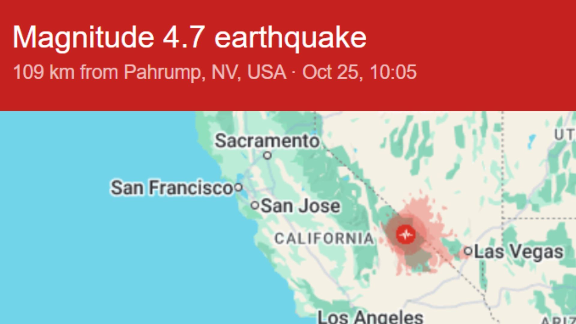 Vendredi, des séries de tremblements de terre se produisent à Death Valley, en Californie