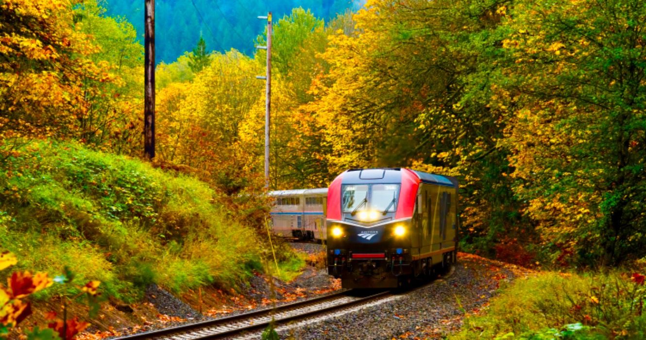 7 Otoño Amtrak viajes a través de los parques nacionales más pintorescos de Estados Unidos