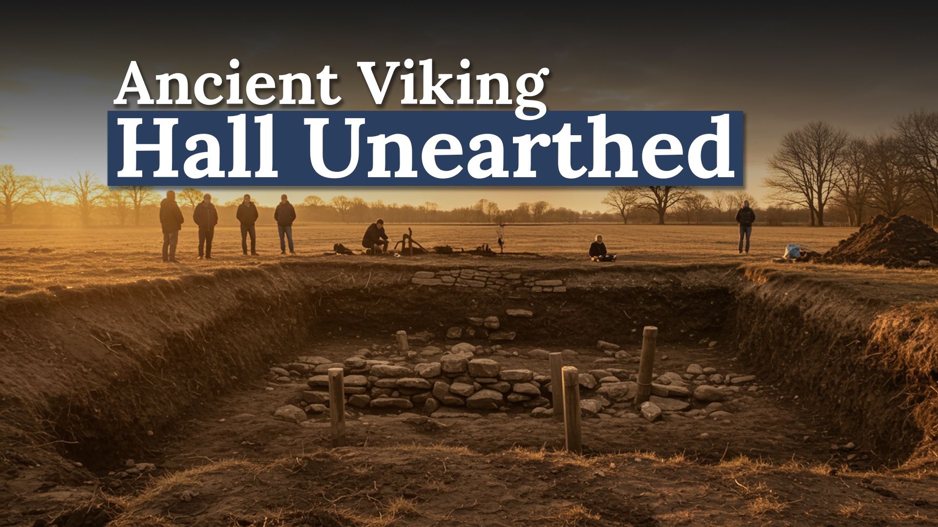 Voluntários cavando uma fazenda desenterrar acidentalmente a grande descoberta viking