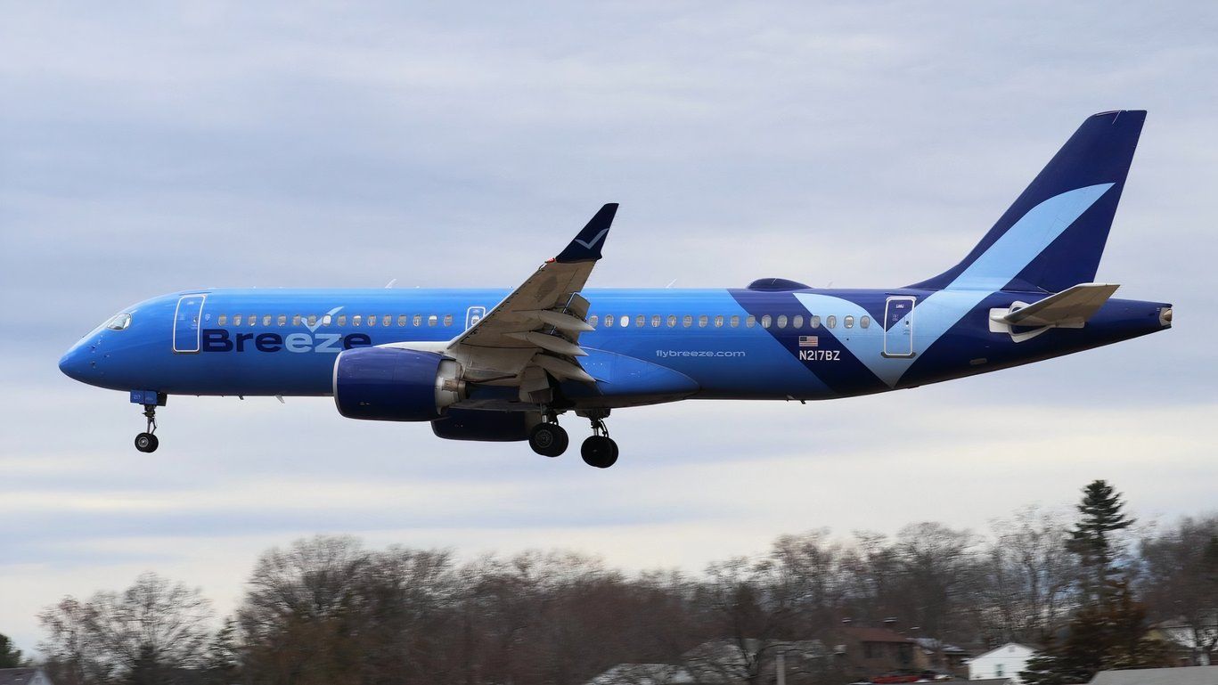 Breeze Airways commence les vols vers ces 3 aéroports non servants ce mois-ci