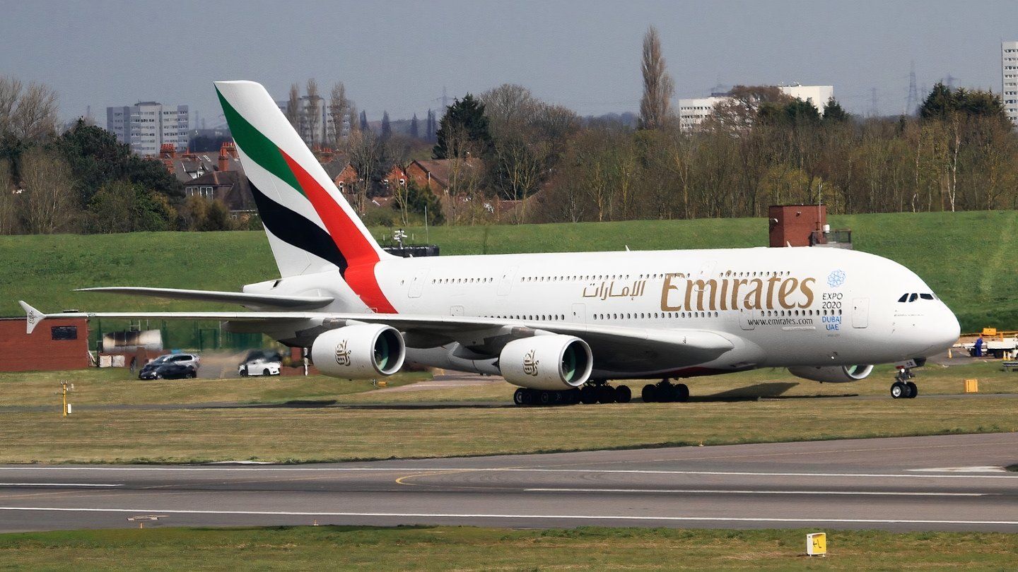 Dove Emirates vola con la sua alta capacità ad alta capacità da 615 posti Airbus A380