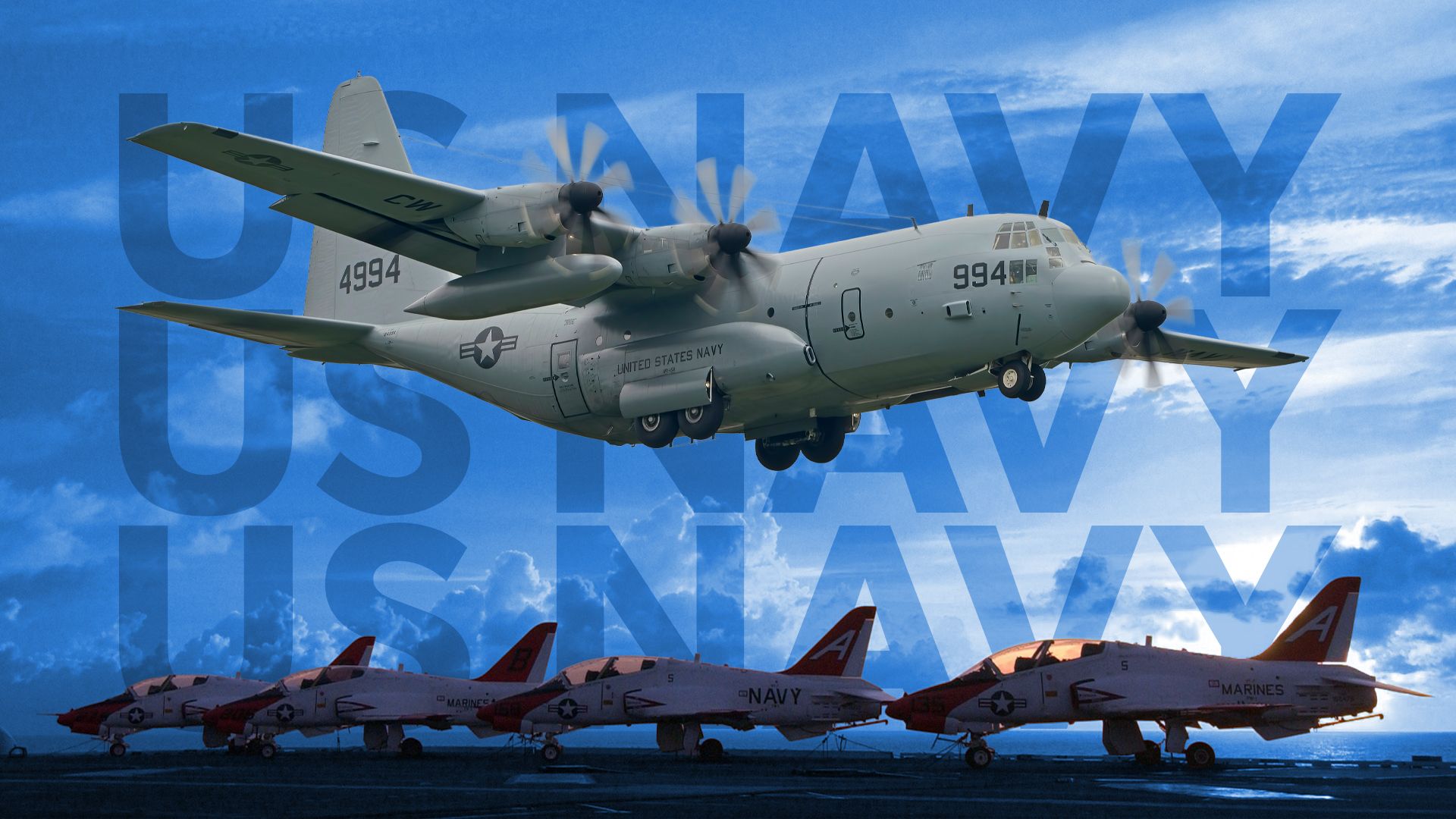 Ceci est le plus grand avion de la marine américaine