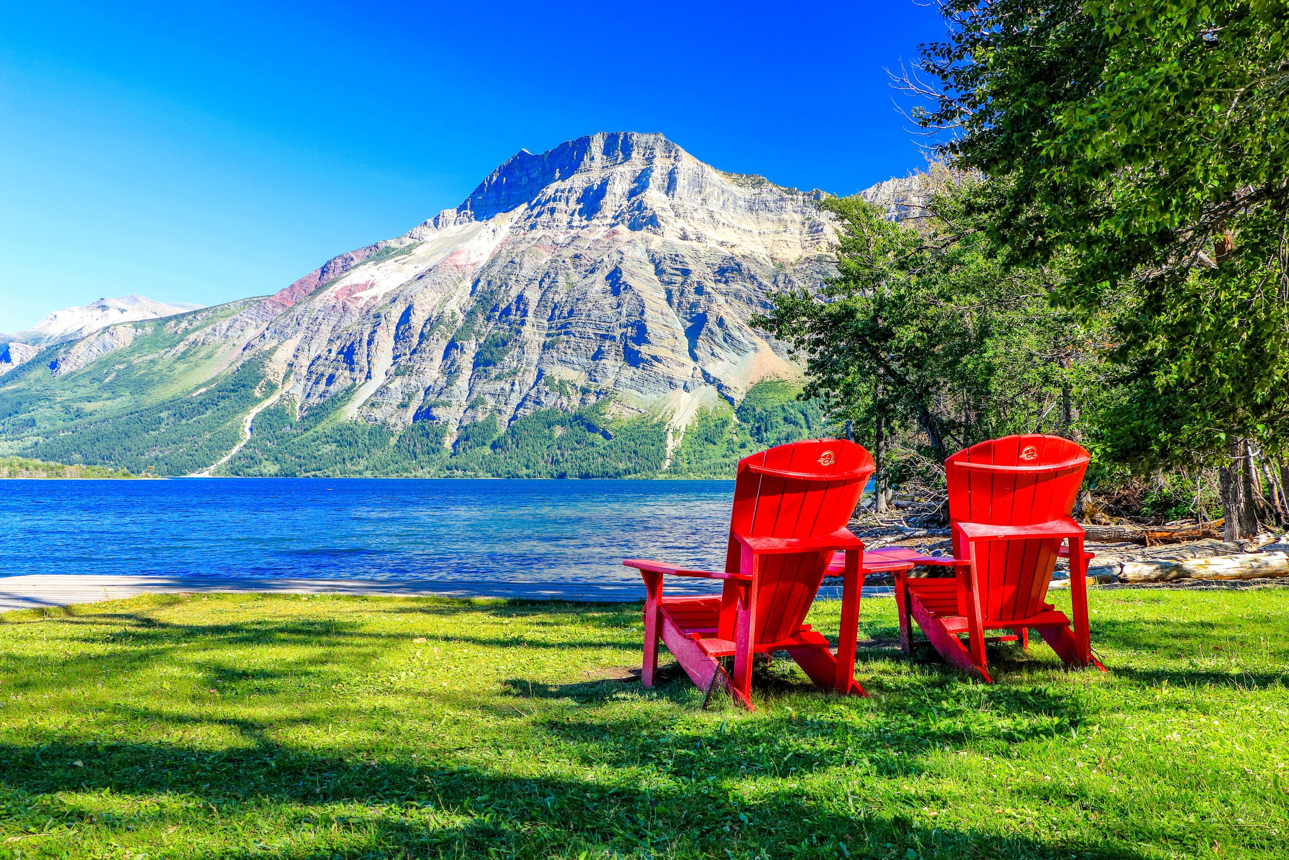La frontière des États-Unis-Canada traverse ce magnifique parc national