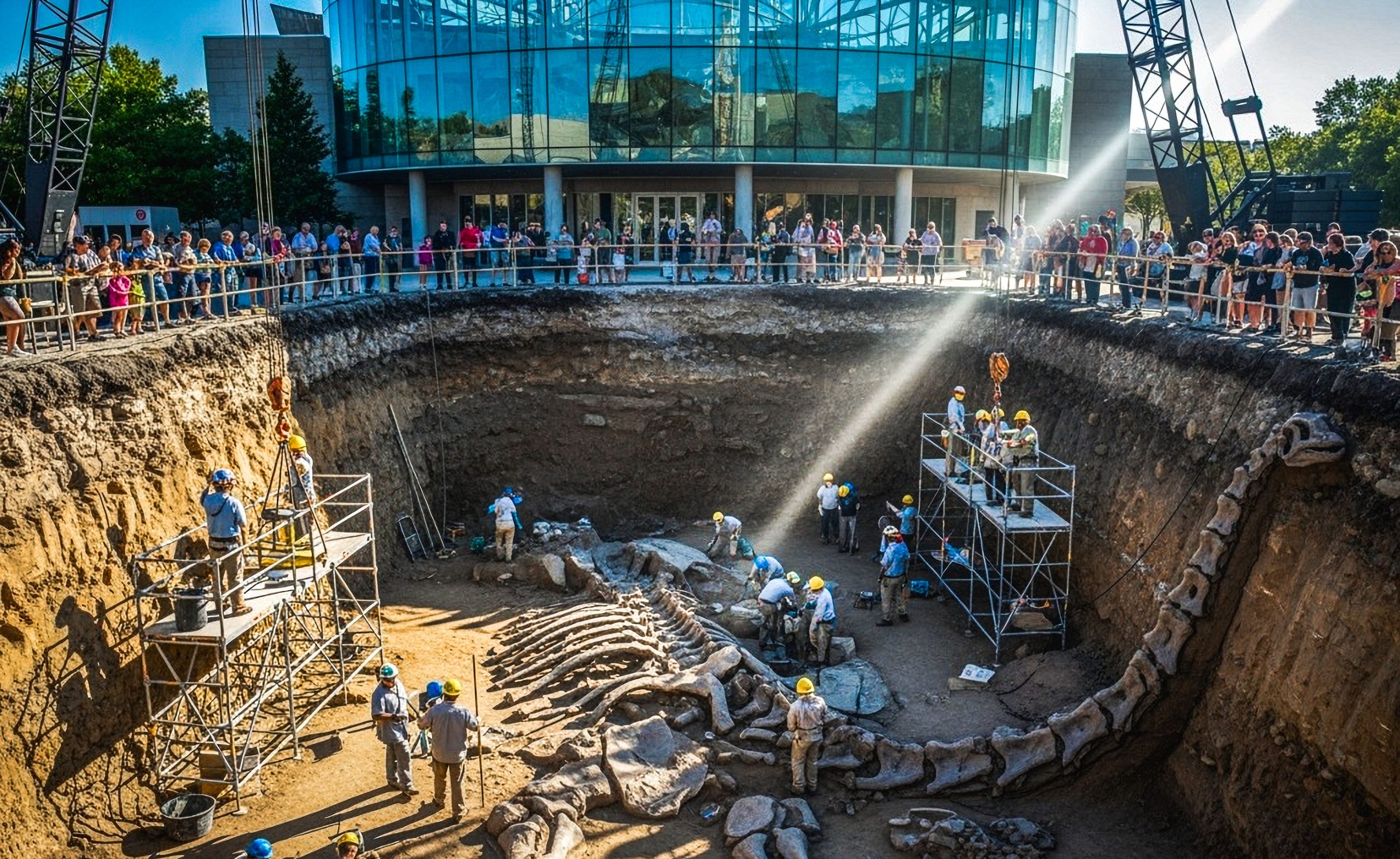 Nuevo dinosaurio encontrado debajo del Museo de Dinosaurios de todos los lugares