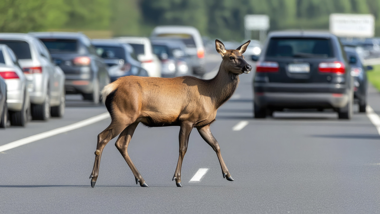 Il visitatore del parco nazionale del Glacier ha catturato il terrorizzazione degli alci nel peggiore dei modi per assolutamente nessuna ragione
