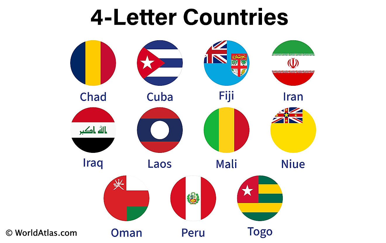 Países de 4 letras