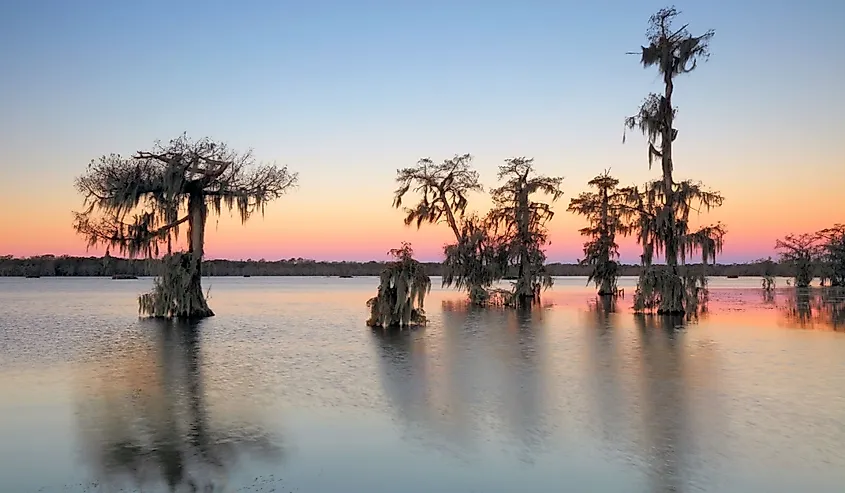 10 cidades mais vizinhas da Louisiana