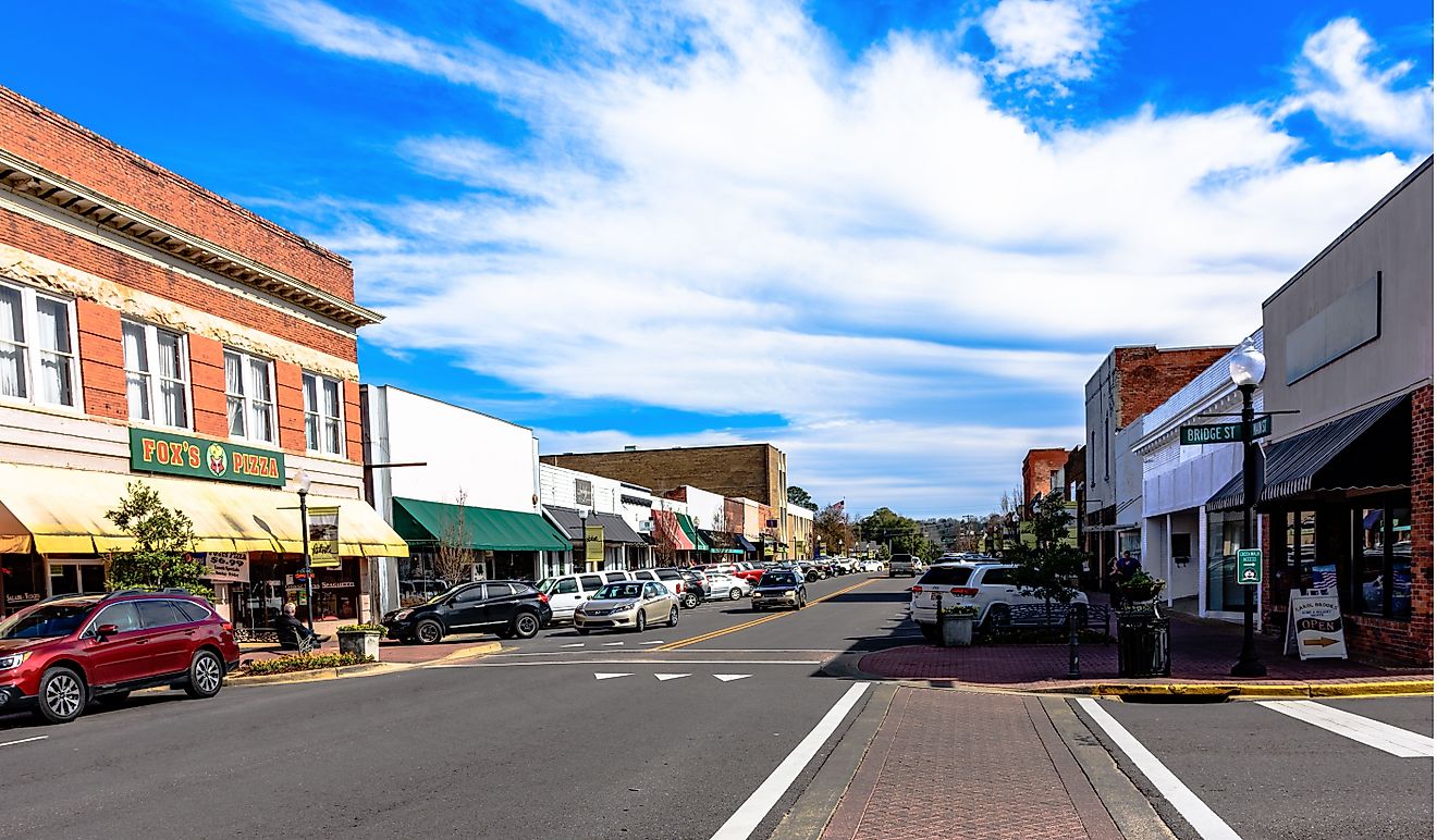 8 villes de l'Alabama avec des rues principales inoubliables