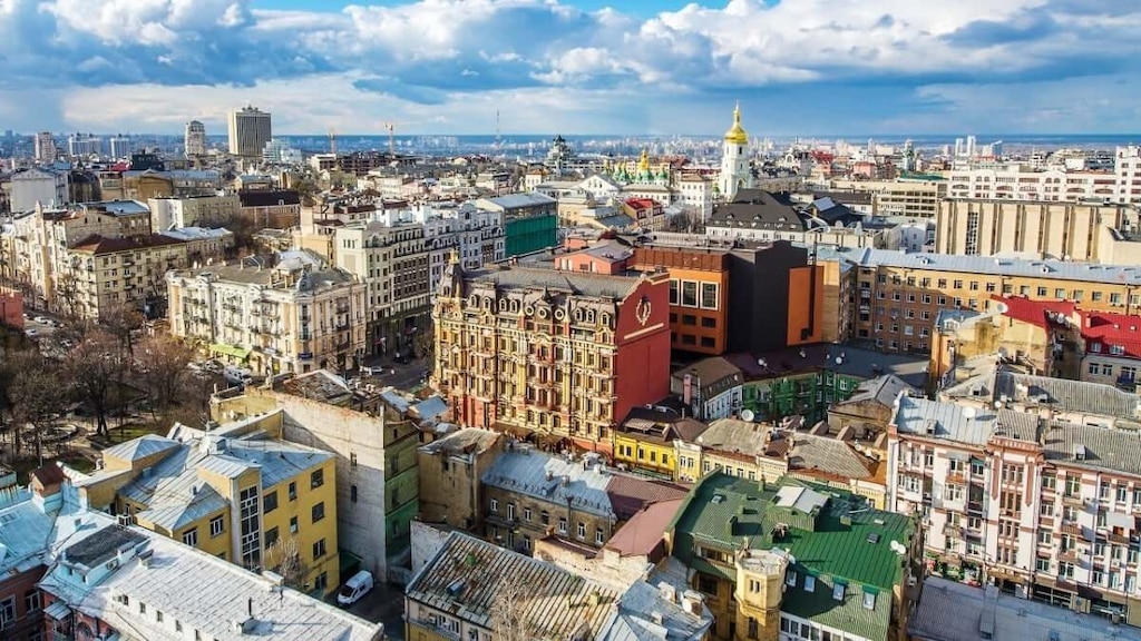 Pontos turísticos recomendados na bela cidade antiga de Kiev, Ucrânia