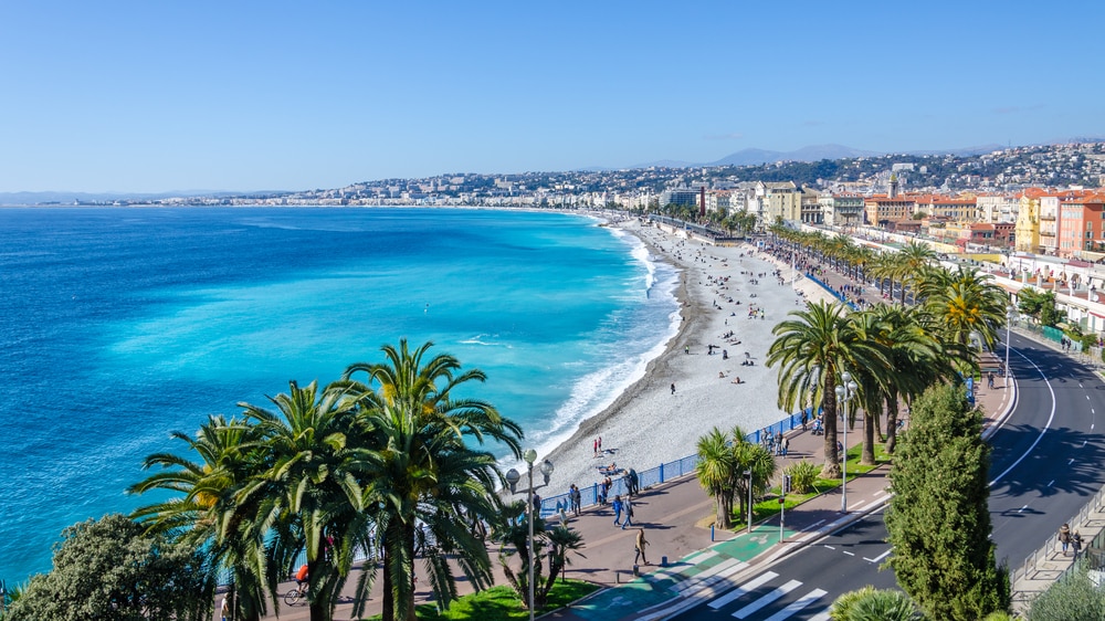 Nice: littoral parfait dans le sud de la France
