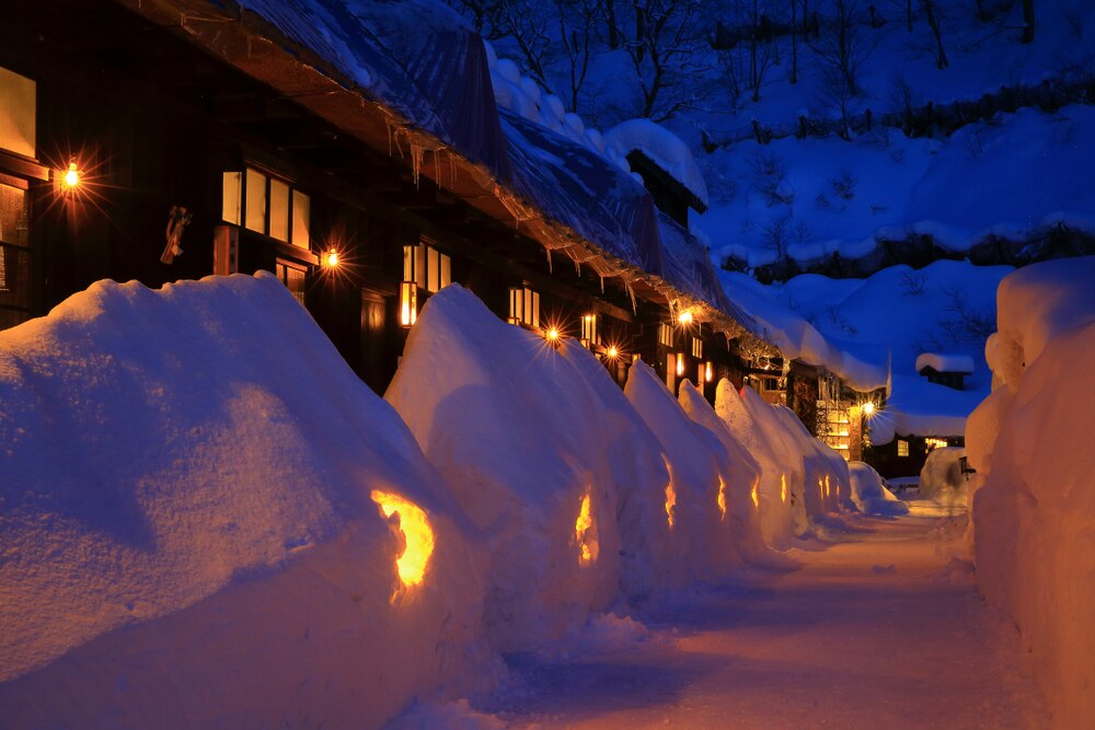 NYUTO ONSEN, uma cidade de primavera quente isolada nas montanhas do norte do Japão