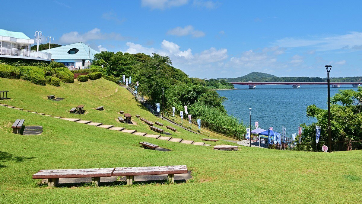Présentation des moments forts de la zone du service du lac Hamamatsu (sur l'autoroute Tomei)