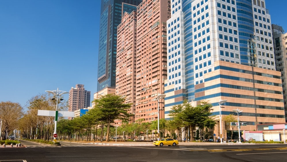 Un lugar comercial recomendado en el lado norte de la estación de Kaohsiung en la segunda ciudad más grande de Taiwán.