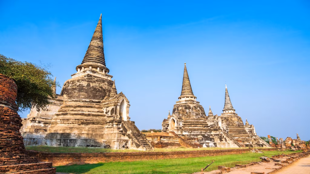 Ayutthaya, antiga capital da Tailândia, perto de Bangkok e popular ponto turístico do Patrimônio Mundial